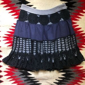 Free People Crochet Skirt